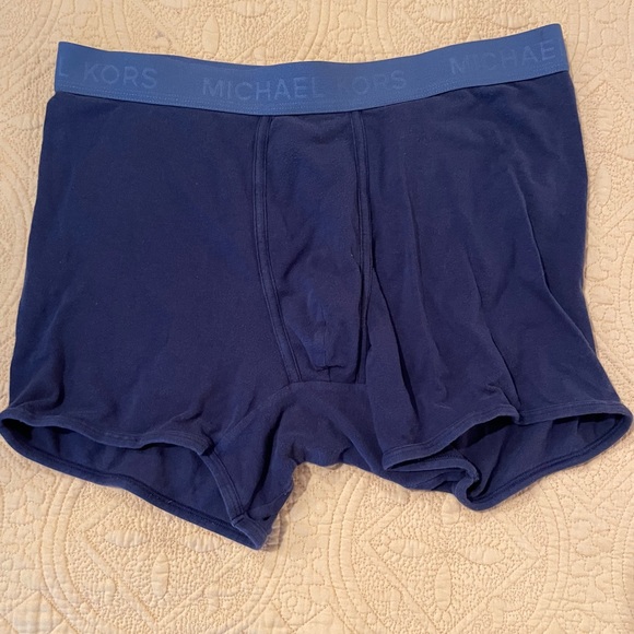 Mens SM/MD Michael Kors Navy Boxer Briefs - Picture 1 of 4